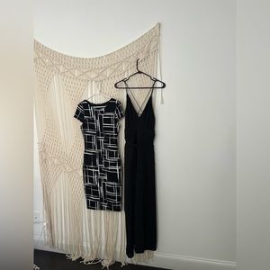 2 Lulu’s for the price of one, both sz M, 1 jumpsuit, 1 bodycon dress